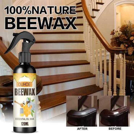 Natural Beeswax Wood Polish Spray (Pack of 2)